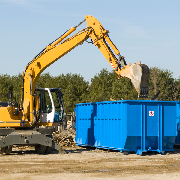 what are the rental fees for a residential dumpster in Merchantville